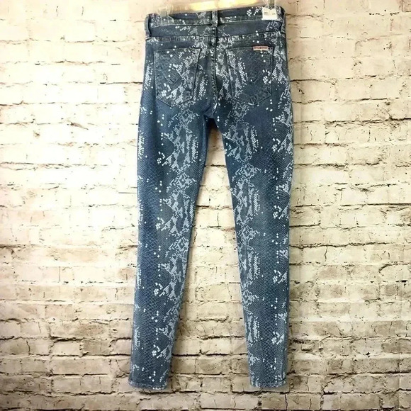 🔥HP🔥 Hudson Women’s Mid Rise Nico Super Skinny Snake Jeans Size 24 - Picture 11 of 12